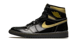 Air Jordan 1 High Black Metallic Gold
