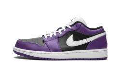 Air Jordan 1 Low Court Purple Black