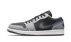 Air Jordan 1 Low Crater Black Grey