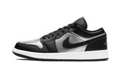 Air Jordan 1 Low SE Black Metallic Silver
