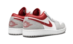 Air Jordan 1 Low SE Light Smoke Grey Gym Red -Air Jordan-SHOP air jordan 1 low se light smoke grey gym red 516156