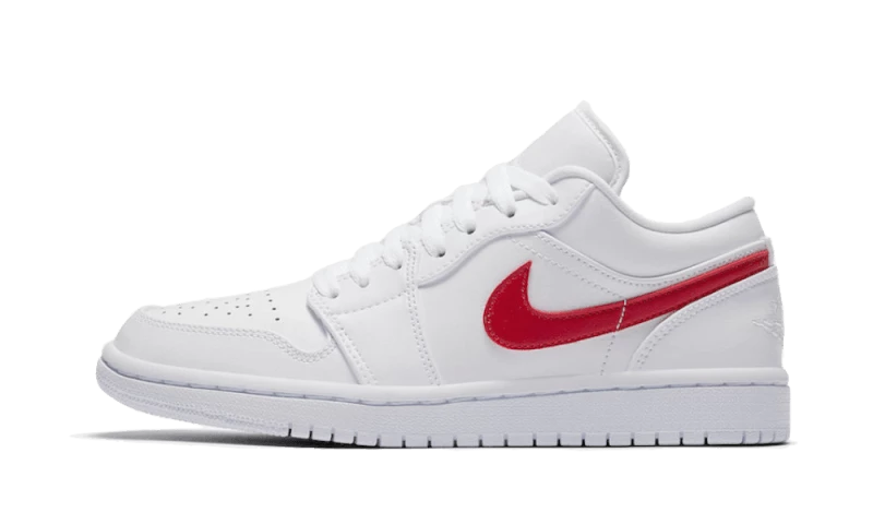 Air Jordan 1 Low White University Red 1 Air Jordan 1 Low White University Red