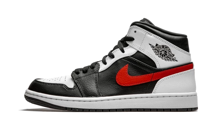 Air Jordan 1 Mid Black Chile Red White 1 Air Jordan 1 Mid Black Chile Red White