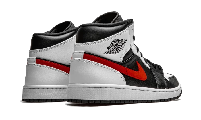 Air Jordan 1 Mid Black Chile Red White 3 Air Jordan 1 Mid Black Chile Red White – Bild 3