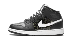 Air Jordan 1 Mid Black Speckle