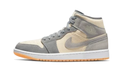 Air Jordan 1 Mid Coconut Milk Particle Grey