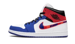 Air Jordan 1 Mid Multicolor Swoosh