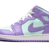 Air Jordan 1 Mid Purple Aqua