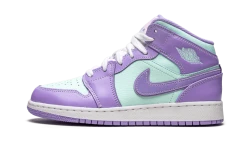 Air Jordan 1 Mid Purple Aqua