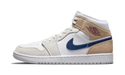 Air Jordan 1 Mid Tan Suede Navy