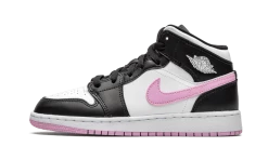Air Jordan 1 Mid White Black Light Arctic Pink