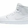 Air Jordan 1 Mid White Snakeskin