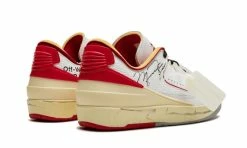 Air Jordan 2 Retro Low SP Off-White White Red -Air Jordan-SHOP air jordan 2 retro low sp off white white red 305907