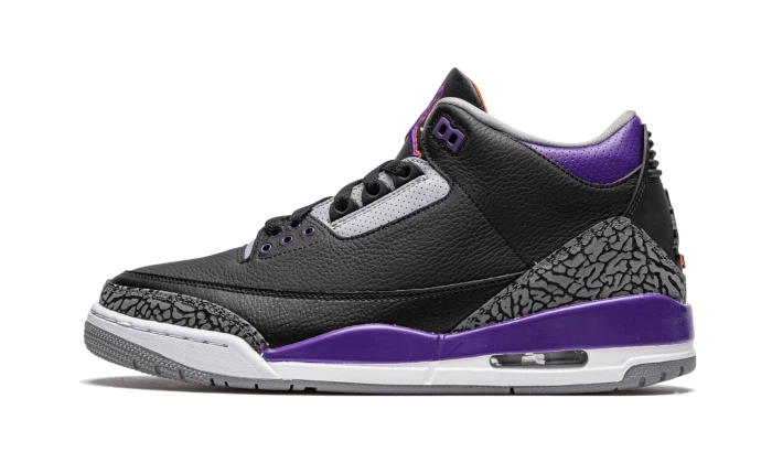 Air Jordan 3 Retro Black Court Purple 1 Air Jordan 3 Retro Black Court Purple